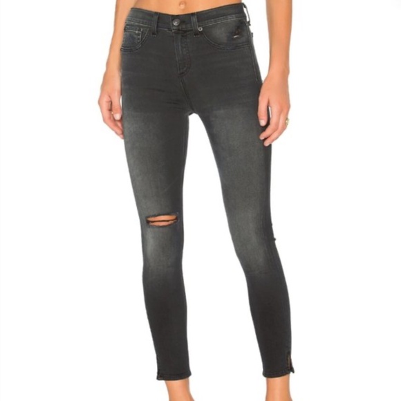 Rag & Bone/Jean High Rise Skinny 10” Capri - Picture 1 of 7